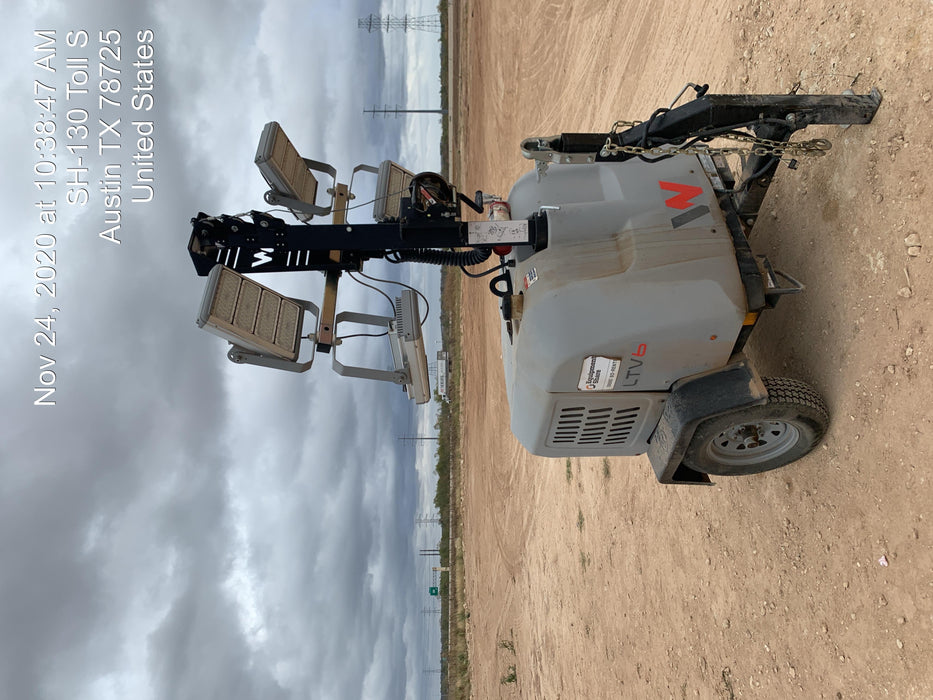 2019 Wacker Neuson LTV6K-LED LTV6K Light Tower, LED 300W, Telematics EQ SH Kubota