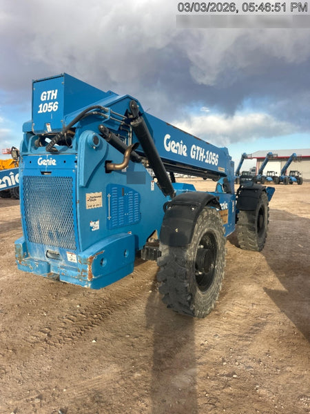 2018 Genie GTH-1056 Genie GTH-1056 w/ROPS, Work Lights, Solid Tires, RH Cab Mesh, Beacon, 60" Carriage and Forks