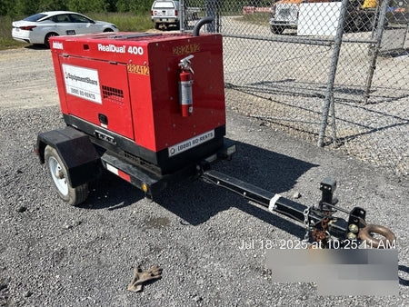 2022 Shindaiwa DGW400MDL Kubota D902 Engine, 23 HP, Dual Op Welder, Wire, Arc, Droop Stick, Tig, and CC Stick Functionality, Simulphase, 3 Phase and 1 Phase Gen Output, Single Axle NB Trlr, Slr Trckl Chrg 12V 12W, Fire Ext