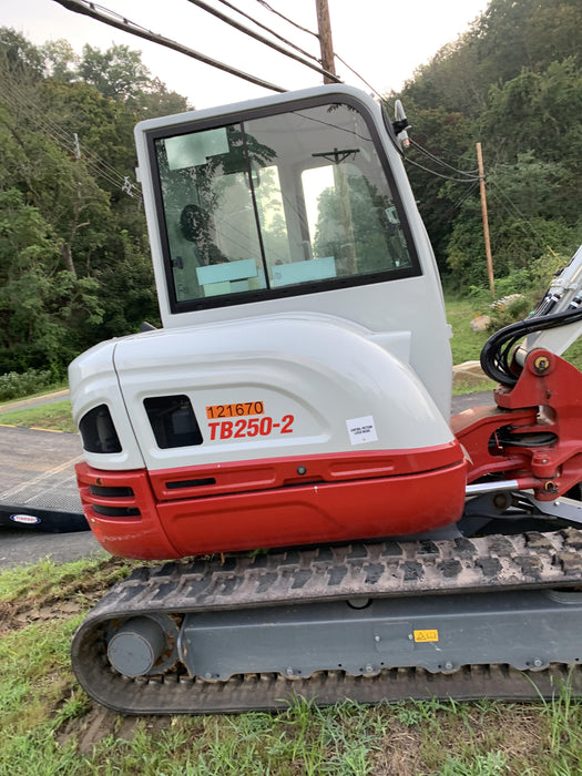 2020 Takeuchi TB250-2C Cab/Heat/Air, Rubber Tracks, Manual TAG QC