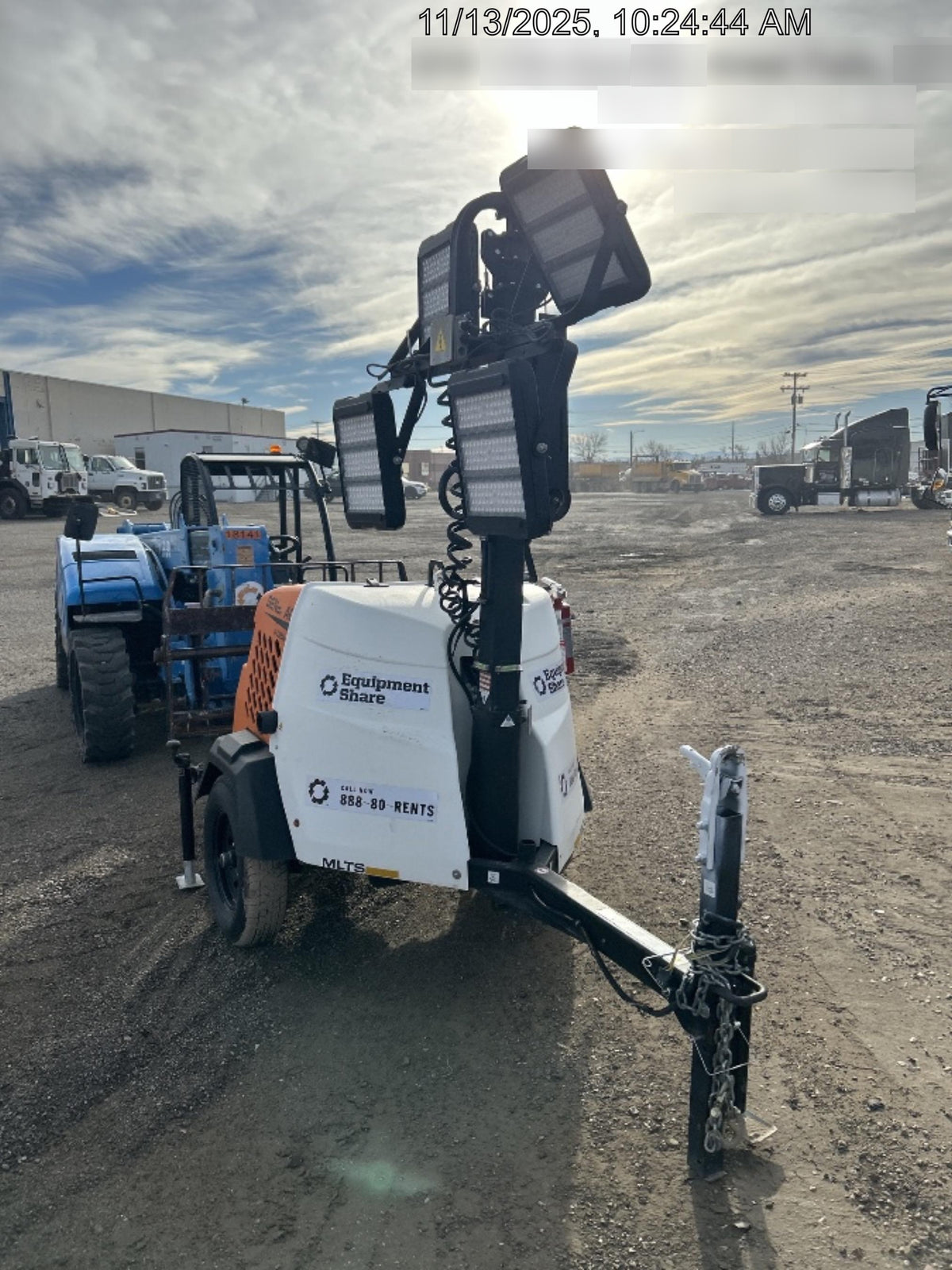 2024 Generac MLT2 Diesel, Flex Switch 120V Input, Powerzone Controller, 
(4) 320W LED Lights, 4kW Generator, 39.9 Gal Fuel Tank, 2" Ball, T3