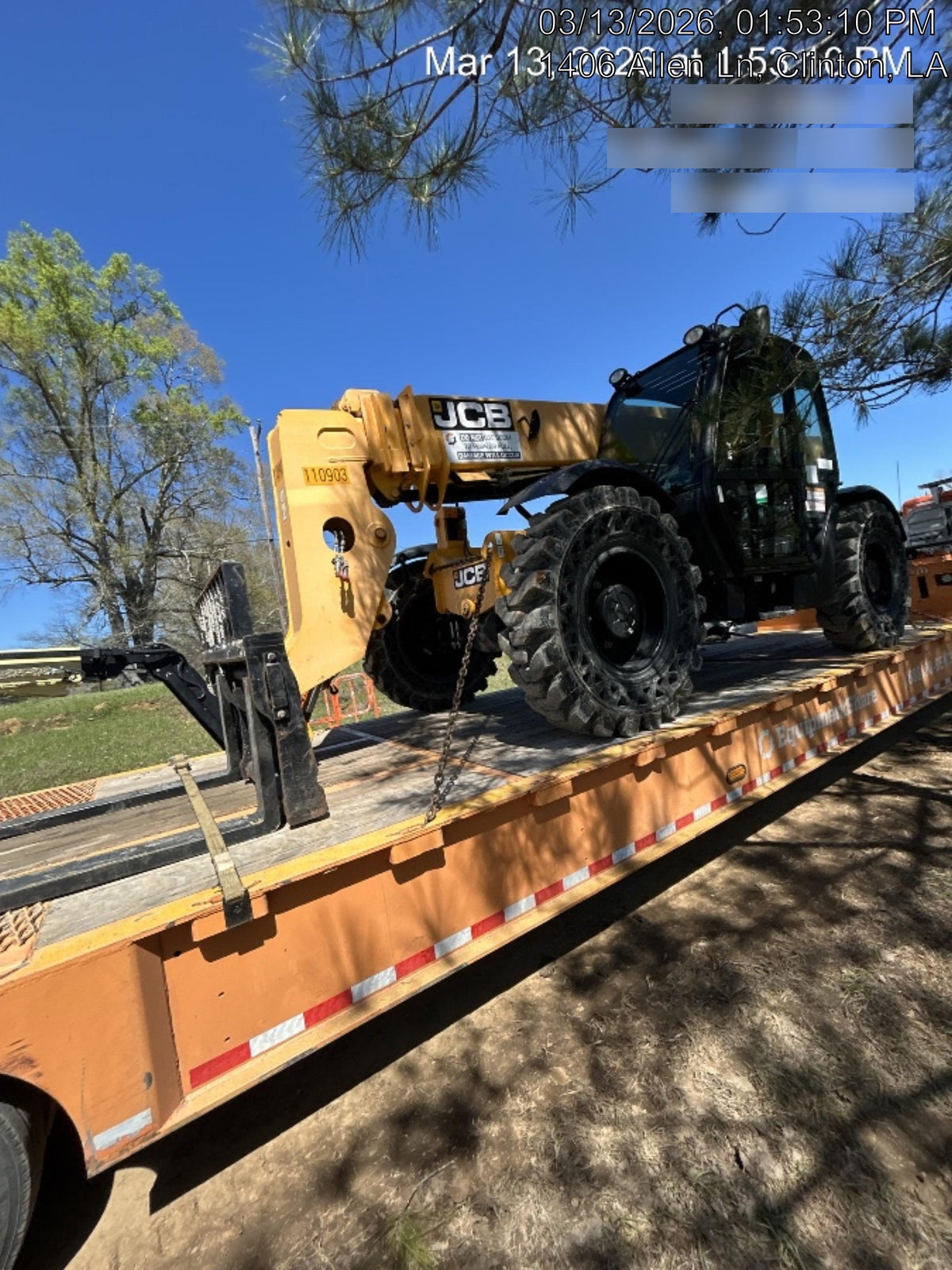 2020 JCB 509-42 Cab/Heat/Air, Solid Tires, Work Lights, Beacon, Aux Hydraulics, Back up Alarm, Lifting Eye, ES Decals