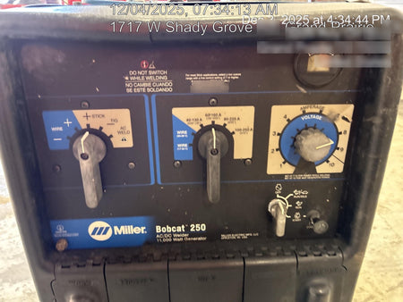 2019 MILLER ELECTRIC Bobcat 250 - Propane