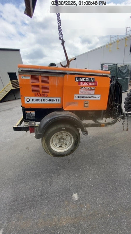 2021 Lincoln Electric Vantage 322 Vantage 322 Ready Pak 3 w/ Decals, ORANGE (includes trailer, cable rack, fender light kit) NO Telematics
