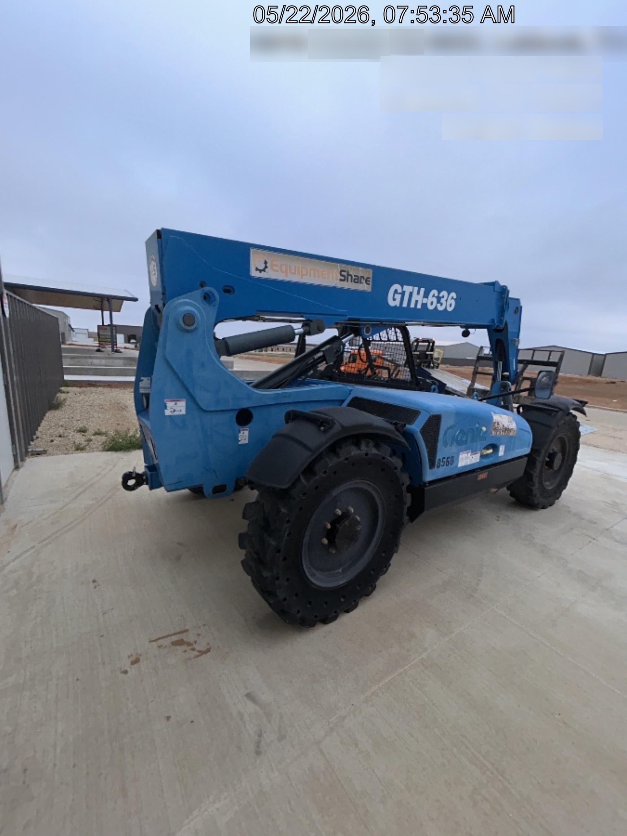2018 Genie GTH-636 Genie GTH-636 w/Open ROPS, Solid Tires, Work Light/Beacon, 48" Carriage and Forks