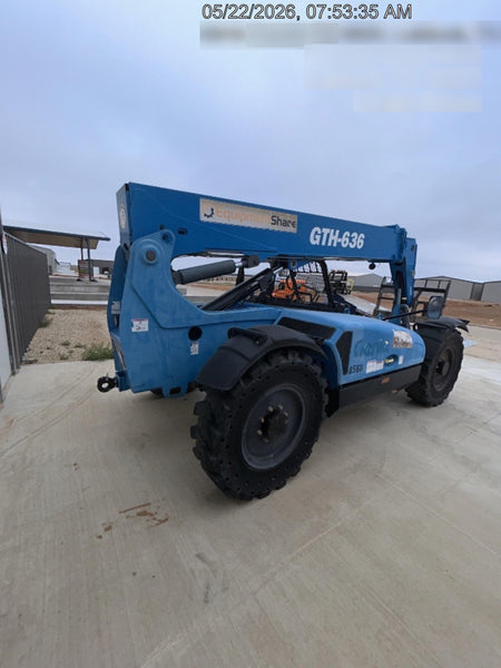 2018 Genie GTH-636 Genie GTH-636 w/Open ROPS, Solid Tires, Work Light/Beacon, 48" Carriage and Forks