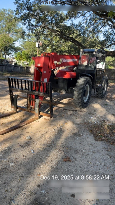 2019 Manitou MTA8044 74hp T4F, Cab/Heat/Air, Cab and Boom LED work lights, Auxiliary Hydraulics, Solid Tires, Amber strobe, Lift Hook 66" Carriage, 60" Forks