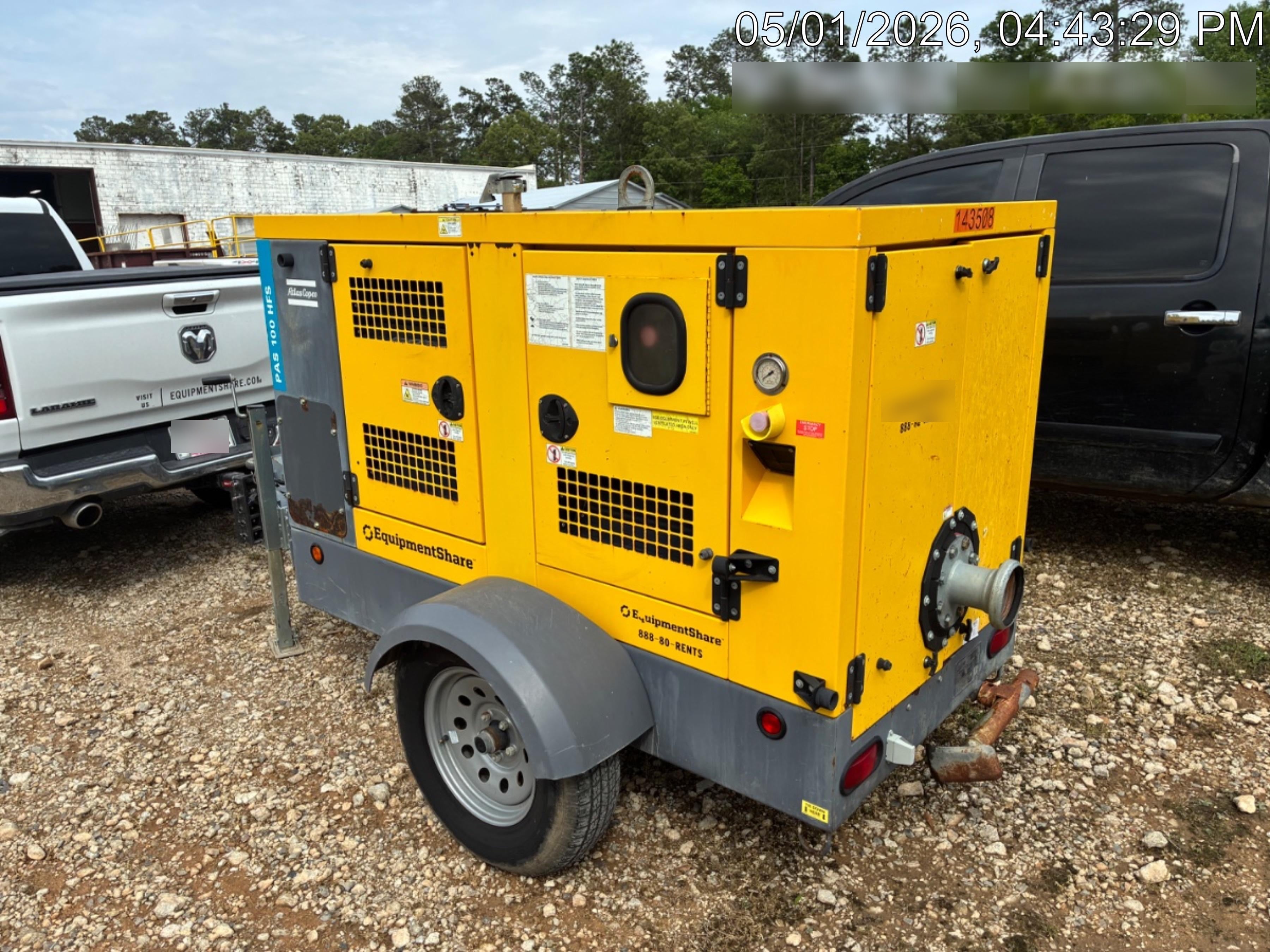 2021 ATLAS COPCO PAS 100 HF CS Enclosed