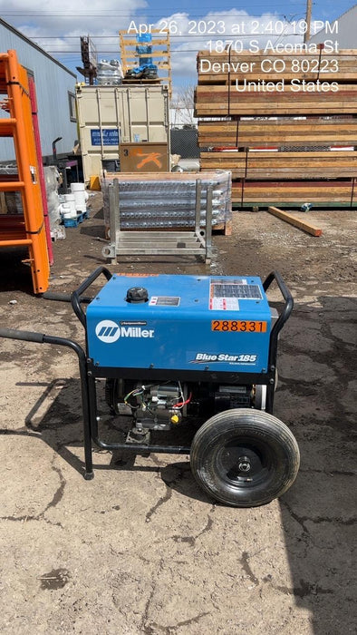 2023 Miller Electric Blue Star 185 Engine Driven Welder, Electric Start, 13 hp, Gas, 6,500 W Peak 907664