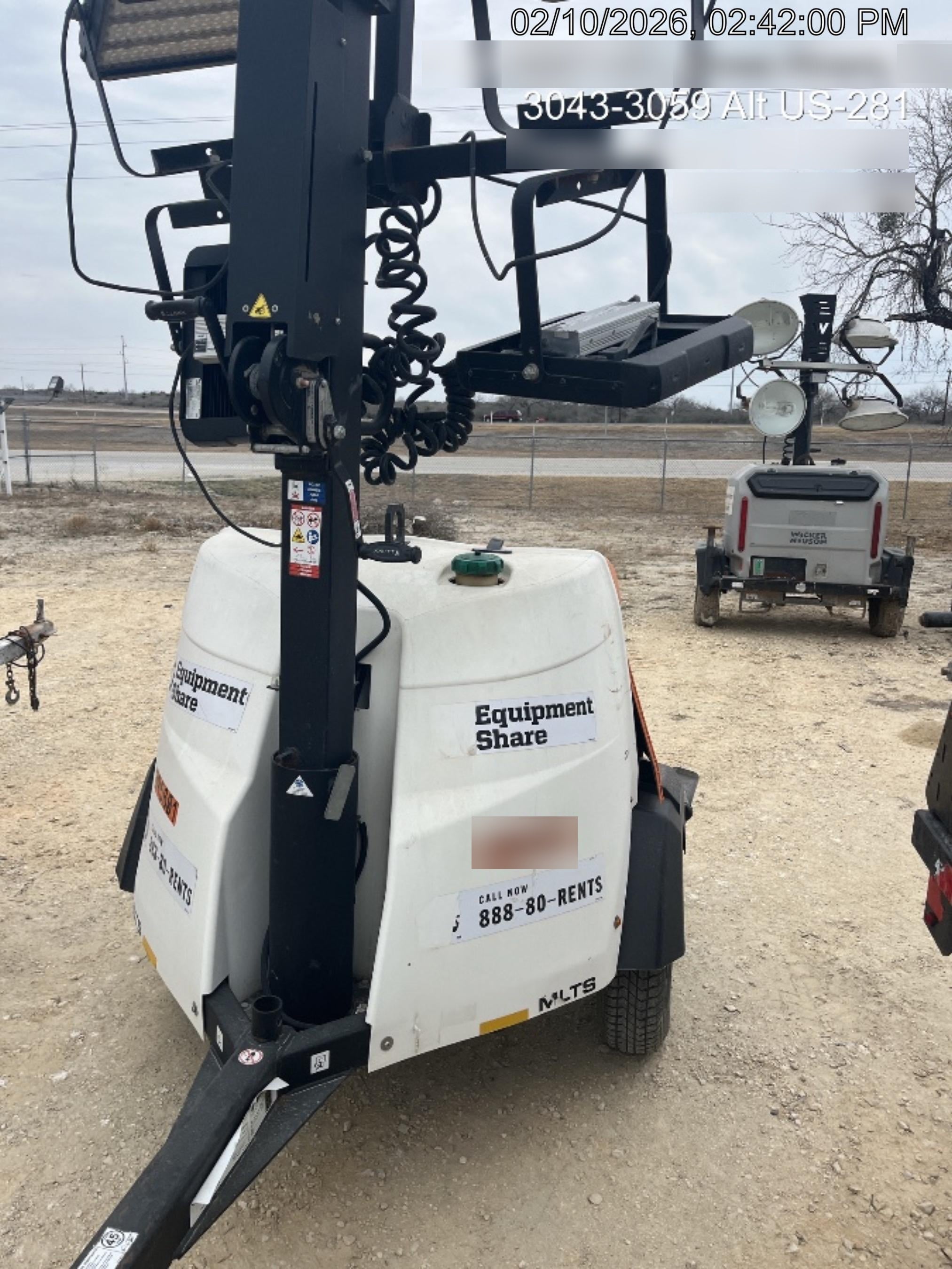 2024 Generac MLT2 Diesel, Flex Switch 120V Input, Powerzone Controller, 
(4) 320W LED Lights, 4kW Generator, 39.9 Gal Fuel Tank, 2" Ball, T3