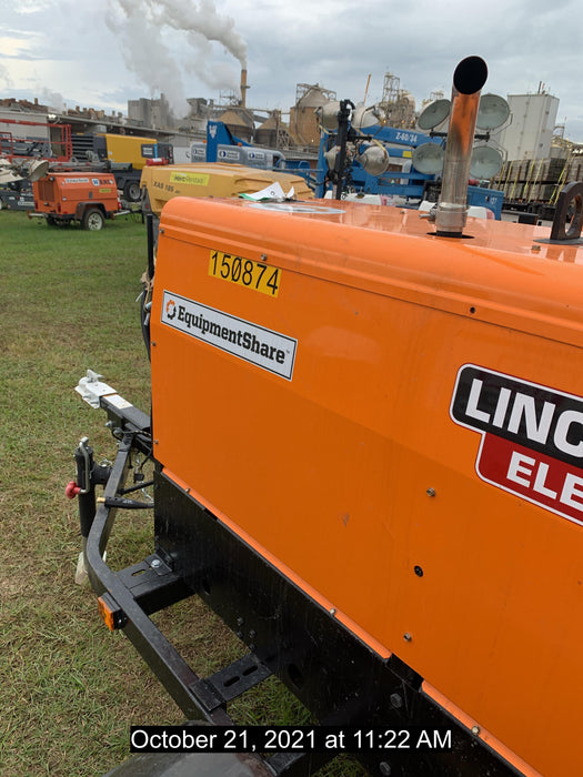 2021 Lincoln Electric Vantage 322 Vantage 322 Ready Pak 3 w/ Telematics & Decals, ORANGE (includes trailer, cable rack, fender light kit)