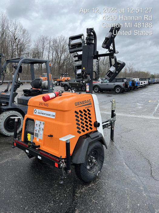 2024 Generac MLT2 Diesel, Flex Switch 120V Input, Powerzone Controller, 
(4) 320W LED Lights, 4kW Generator, 39.9 Gal Fuel Tank, 2" Ball, T3