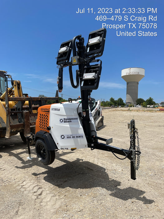 2023 Generac MLT2 Diesel, Flex Switch 120V Input, Powerzone Controller, (4) 320W LED Lights, 4kW Generator, 39.9 Gal Fuel Tank, 2" Ball, T3