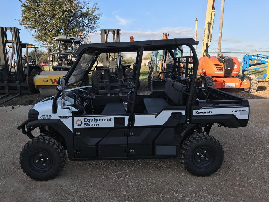 2018 Kawasaki MULE PRO-DX Kawasaki Mule 4x4 Diesel UTV w/Hard Top, Windshield, Beacon, Backup Alarm, ES Keypad/Hardware Installed