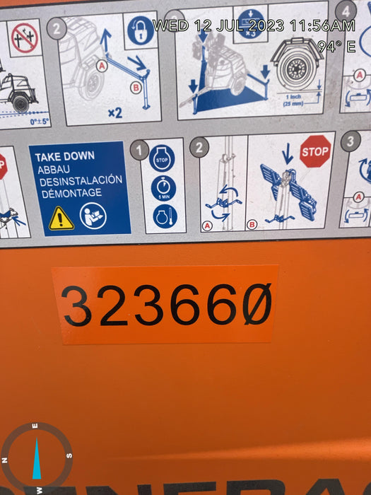 2023 Generac MLT2 Diesel, Flex Switch 120V Input, Powerzone Controller, (4) 320W LED Lights, 4kW Generator, 39.9 Gal Fuel Tank, 2" Ball, T3