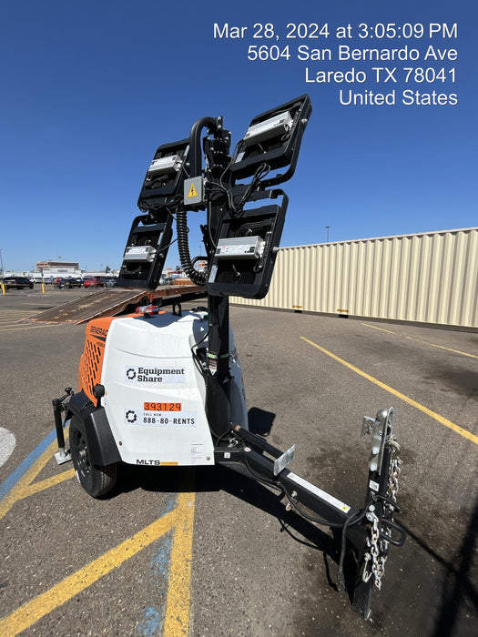 2024 Generac MLT2 Diesel, Flex Switch 120V Input, Powerzone Controller, 
(4) 320W LED Lights, 4kW Generator, 39.9 Gal Fuel Tank, 2" Ball, T3