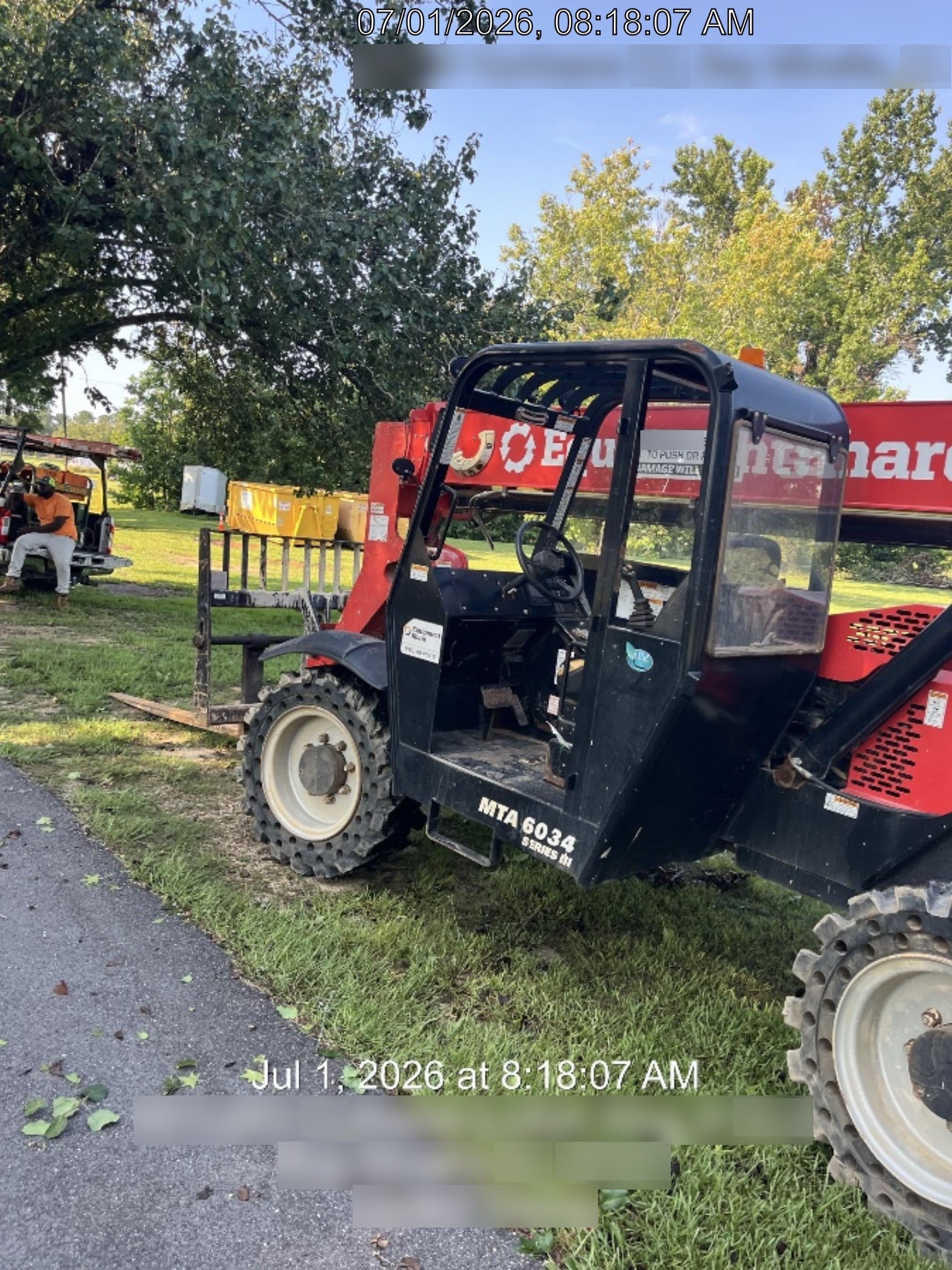 2019 Manitou MTA6034 Manitou MTA6034 Canopy, LED Work Lights, Solid Tires, Beacon, Auxiliary Hydraulics w/48" Carriage and 48" Forks