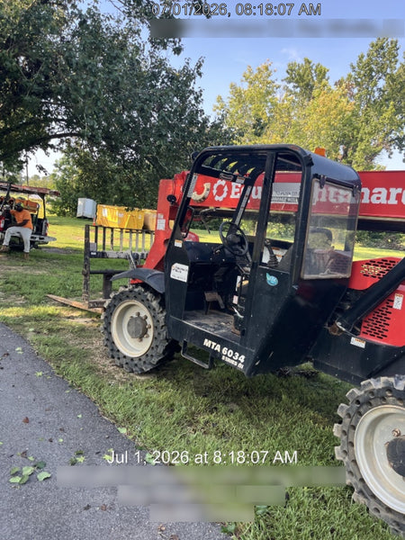 2019 Manitou MTA6034 Manitou MTA6034 Canopy, LED Work Lights, Solid Tires, Beacon, Auxiliary Hydraulics w/48" Carriage and 48" Forks