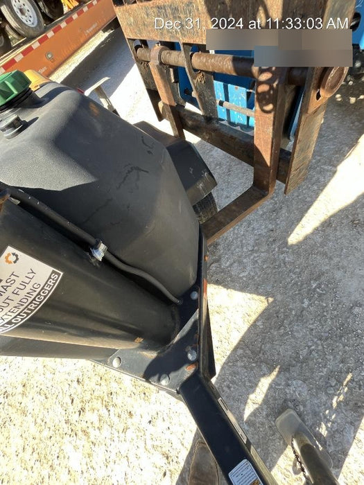 Allmand NLV3GR (4) LED Light Fixture 350W, 23' Vertical Mast, 3kW Prime, Towable, Deep Sea L401, Leveling Jacks, Yanmar T4F 5.8hp