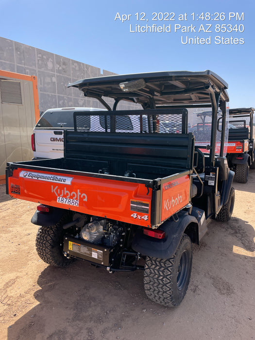 2021 Kubota RTV-X1140W-H Plastic Canopy, Windshield Acrylic Clear, LED Strobe Light, Wire Harness Kit, Back up Alarm