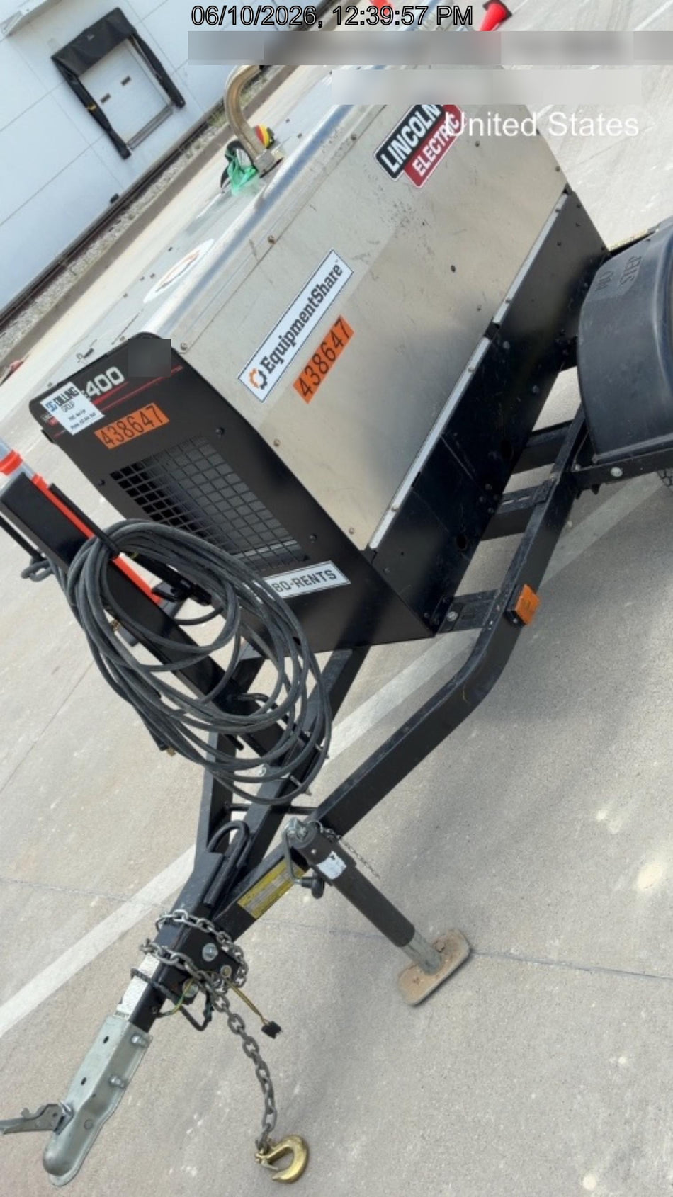 2024 Lincoln Electric LE400 Kubota V1505, Trlr, Cable Rack, Light Kit, ES Decals, T3