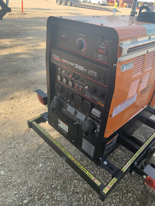 2021 Lincoln Electric Vantage 322 Vantage 322 Ready Pak 3 w/ Decals, ORANGE (includes trailer, cable rack, fender light kit) NO Telematics