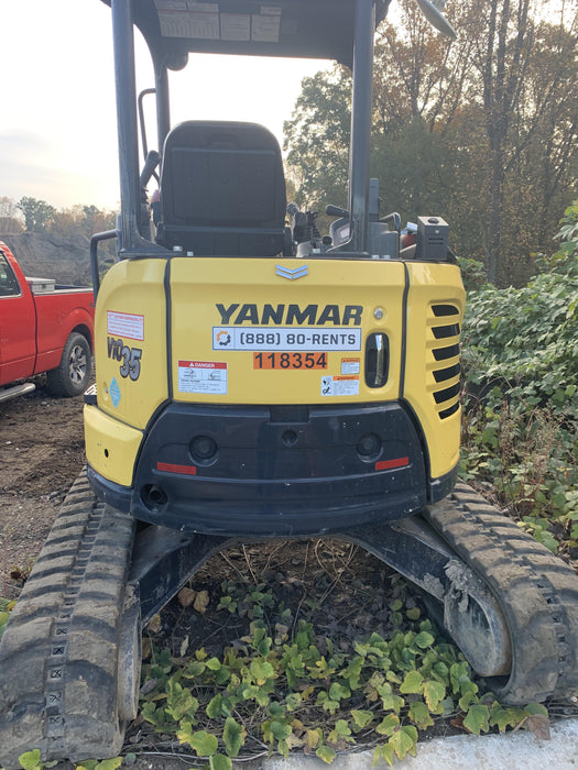 2020 Yanmar ViO35PR Open ROPS / Rubber Track / NO COUPLER