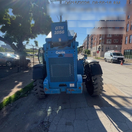 2019 Genie GTH-1056 Cab/Heat/AC, Solid RT Tires, LED Work Lights, Beacon 60" QA Carriage, 60" Forks