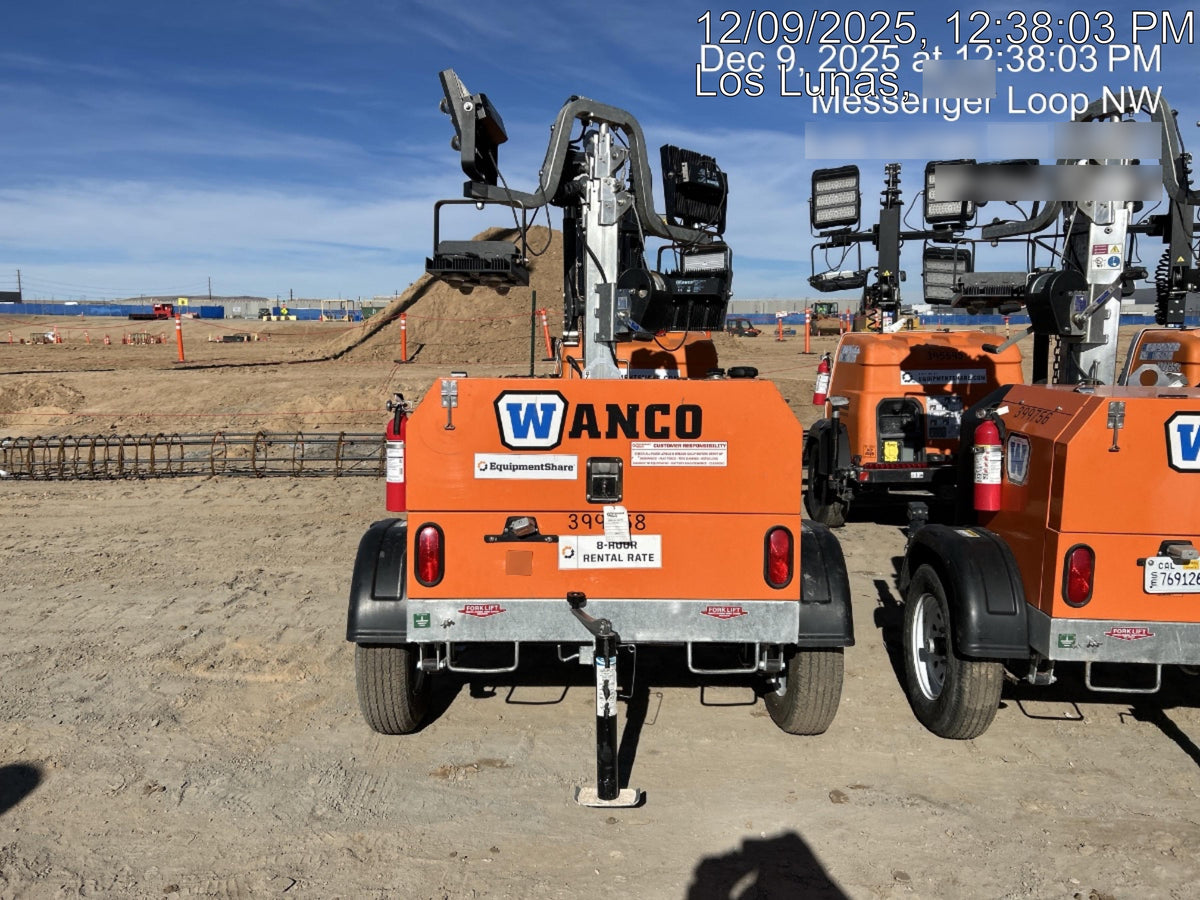 2024 Wanco WLTT-4MM4K Diesel, Deep Sea Controller, Shore Power Plug, Auto Start, (4) 350W LED Floodlights, 4kW Generator, 60 Gal Fuel Tank, 2" Ball, T3