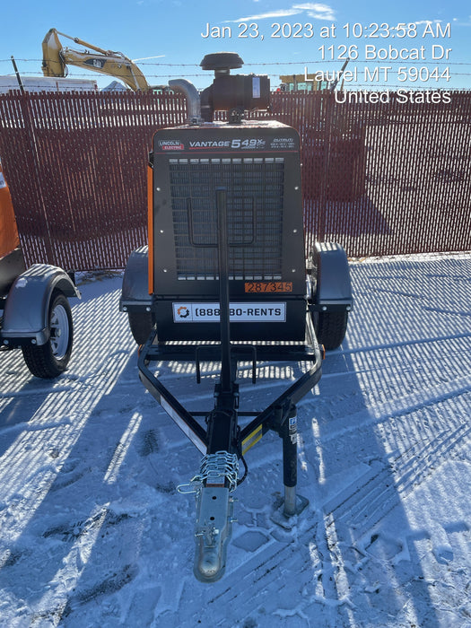 2022 Lincoln Electric Vantage 549X Crosslink Technology, Trailer Mounted, ES Decals, T3