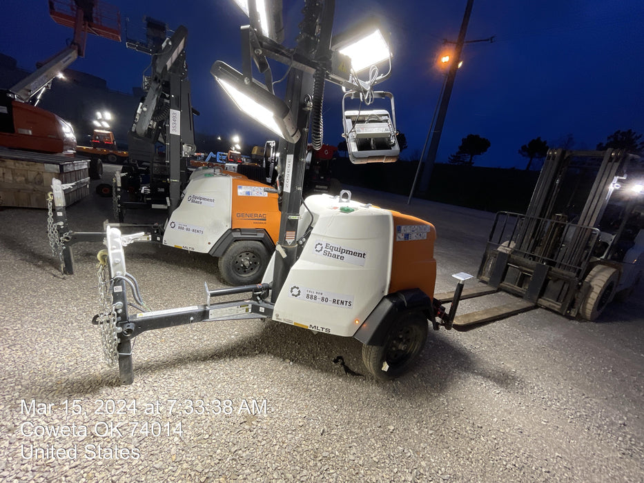 2023 Generac MLT2 Diesel, Flex Switch 120V Input, Powerzone Controller, (4) 320W LED Lights, 4kW Generator, 39.9 Gal Fuel Tank, 2" Ball, T3