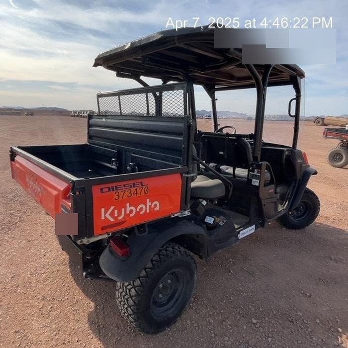 2021 Kubota RTV-X1140W-H Plastic Canopy, Windshield Acrylic Clear, LED Strobe Light, Wire Harness Kit, Back up Alarm