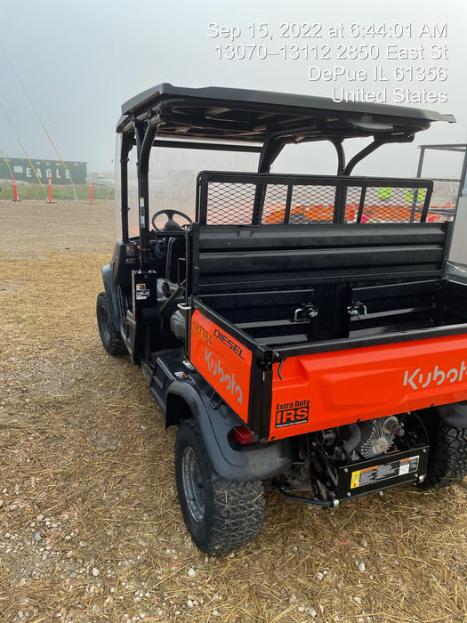 2022 Kubota RTV-X1140W-H Plastic Canopy, Windshield Acrylic Clear, LED Strobe Light, Wire Harness Kit, Back up Alarm