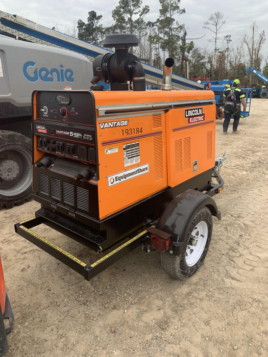 2021 Lincoln Electric Vantage 549X Ready Pak 3, ORANGE (includes trailer, cable rack, fender light kit)