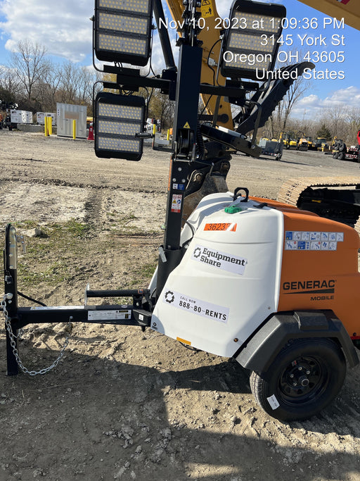 2023 Generac MLT2 Diesel, Flex Switch 120V Input, Powerzone Controller, 
(4) 320W LED Lights, 4kW Generator, 39.9 Gal Fuel Tank, 2" Ball, T3