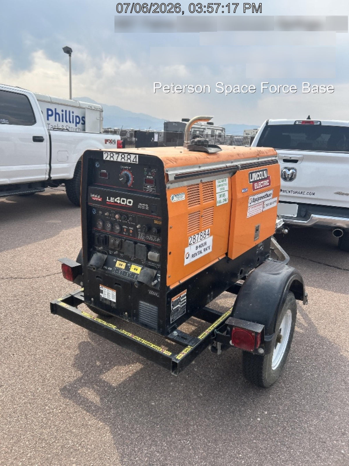 2023 Lincoln Electric LE400 Kubota V1505, Trlr, Cable Rack, Light Kit, ES Decals, T3