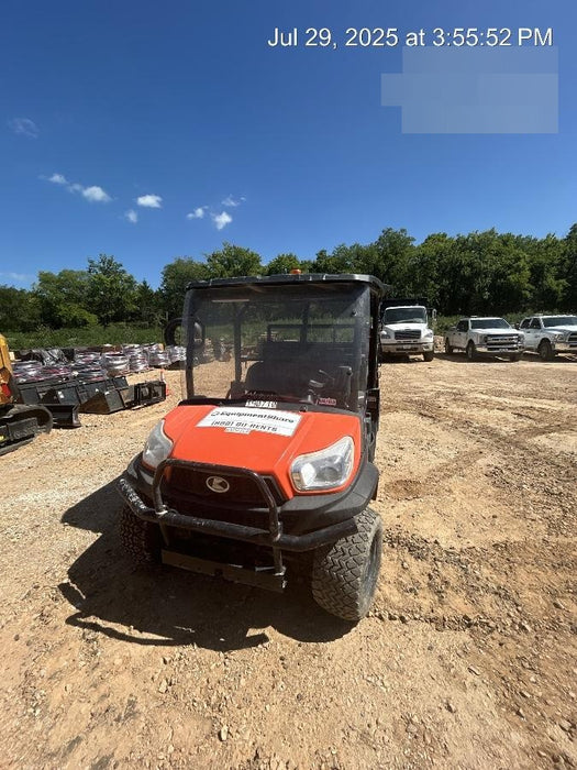 2022 Kubota RTV-X1140W-H Plastic Canopy, Windshield Acrylic Clear, LED Strobe Light, Wire Harness Kit, Back up Alarm