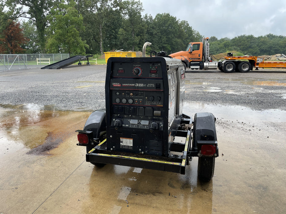 2019 Lincoln Electric Vantage 322 Lincoln Vantage 322 Welder w/Trailer, Light Kit, Cable Rack