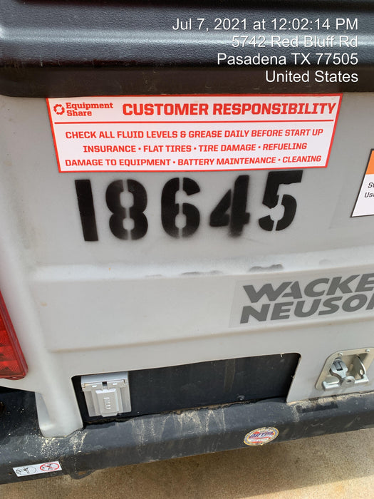 2018 Wacker Neuson LTV6L-MH Wacker Neuson LTV6L Mobile Light Tower w/Fuel Level Sensor Installed