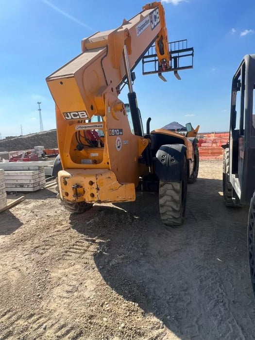 2020 JCB 510-56 Canopy, 74 HP, Solid Tires, STD Worklight, Beacon, Aux Hydraulics, Lifting Eye, Back up Alarm w/66" Carriage/60" Forks