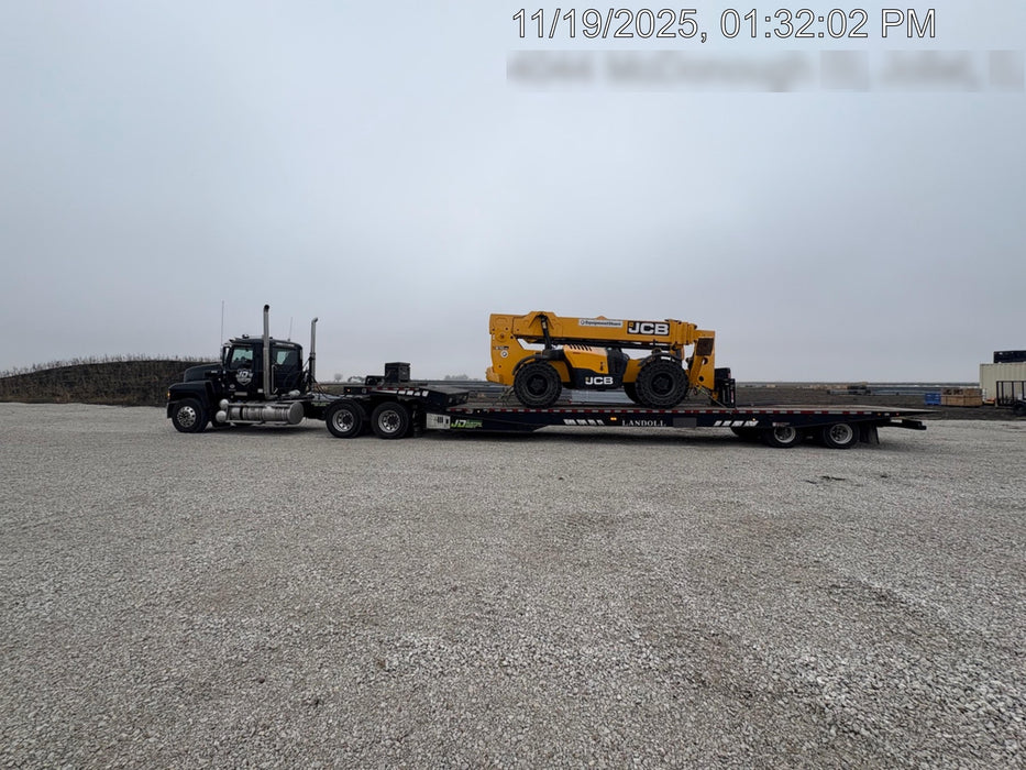 2020 JCB 510-56 Cab/Heat/Air, 74 HP, Solid Tires, STD Worklight, Beacon, Aux Hydraulics, Lifting Eye, Back up Alarm w/66" Carriage/60" Forks