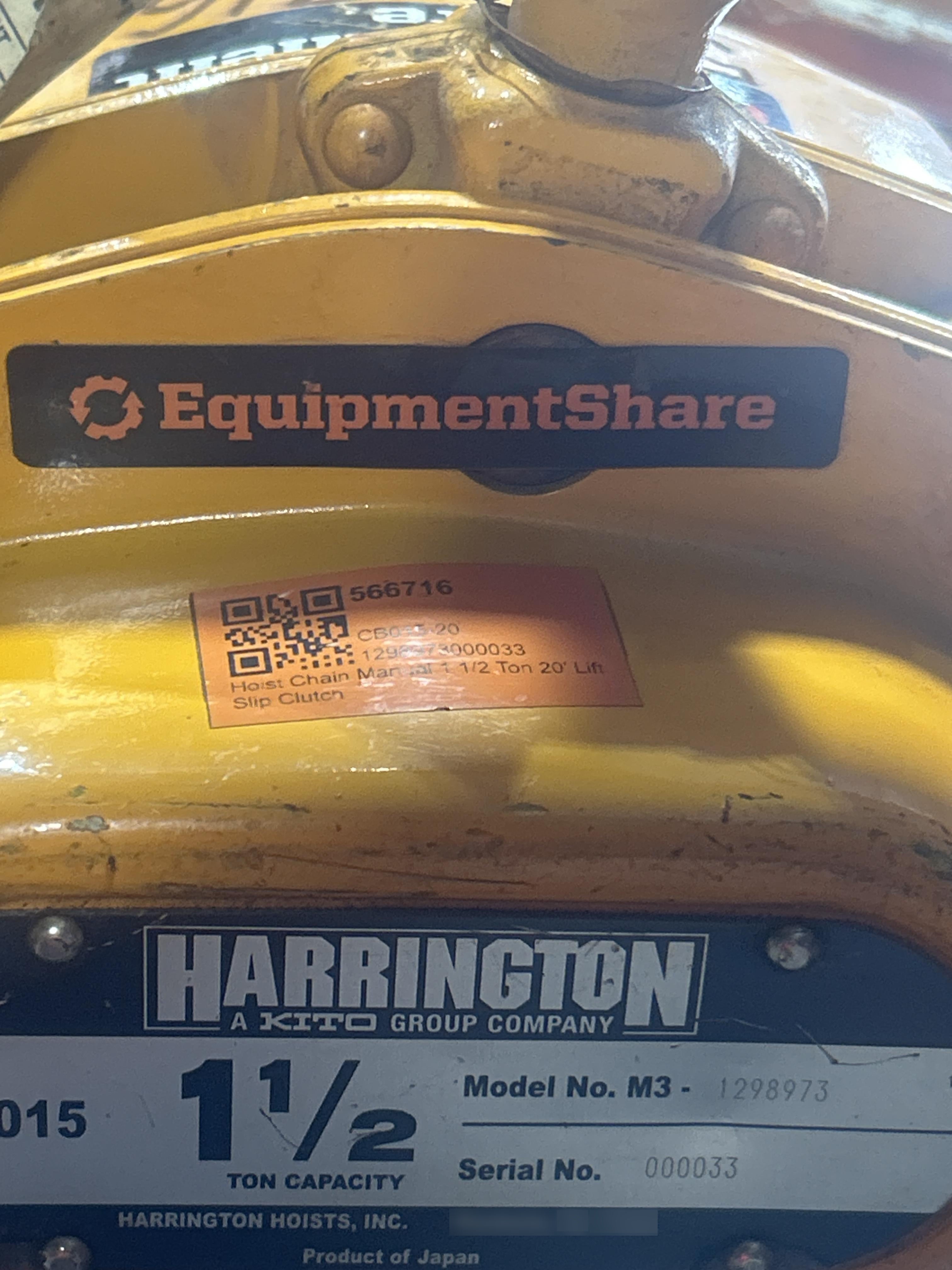 2025 HARRINGTON CB015-20