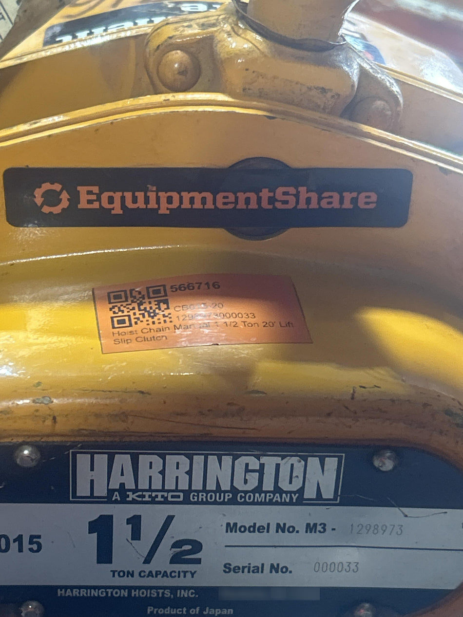 2025 HARRINGTON CB015-20