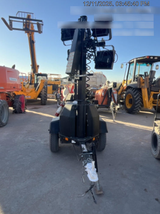 2022 Allmand NLV3GR (4) LED Light Fixture 350W, 23' Vertical Mast, 3kW Prime, Towable, ES Decals, T3