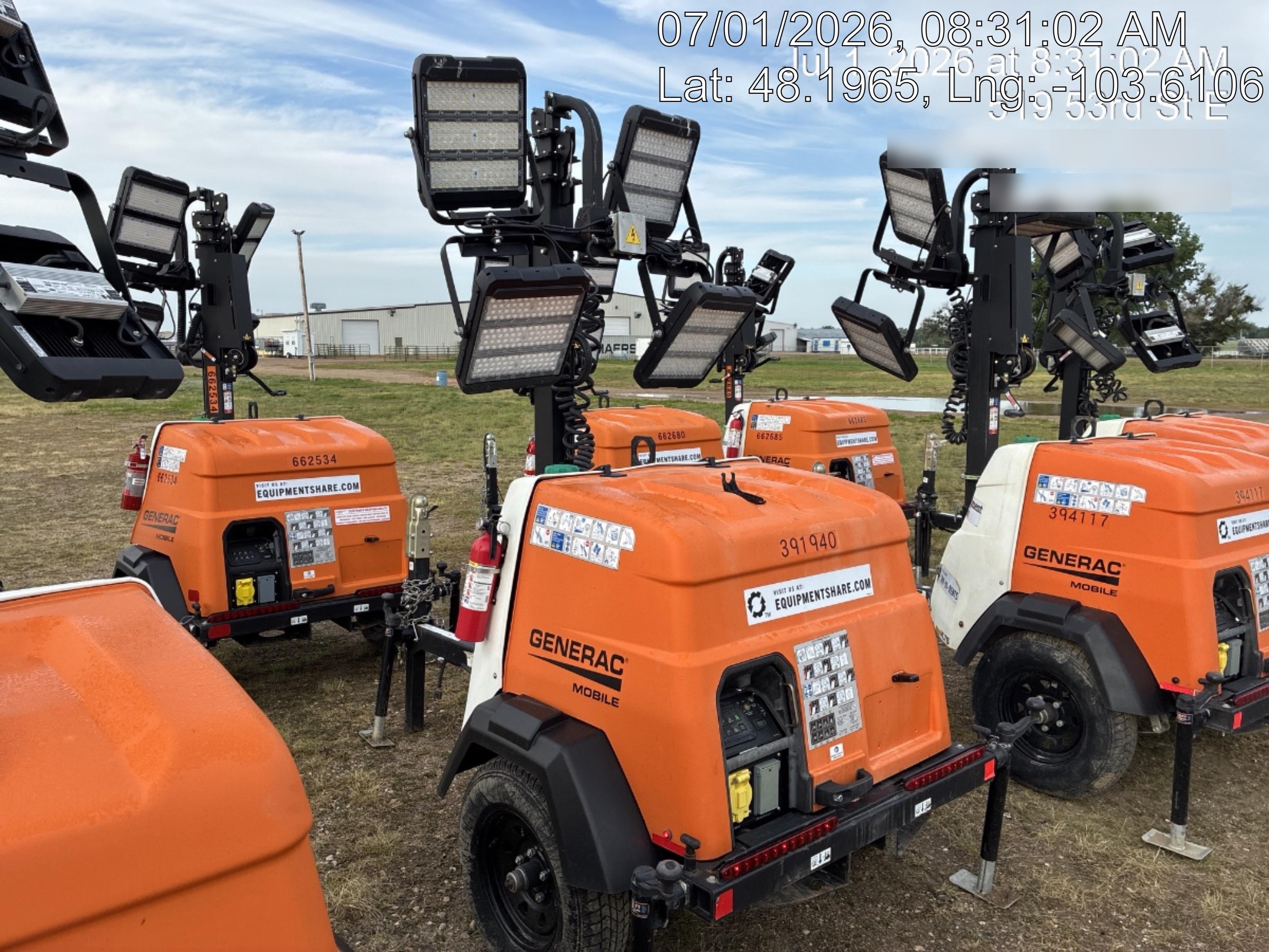 2024 Generac MLT2 Diesel, Flex Switch 120V Input, Powerzone Controller, 
(4) 320W LED Lights, 4kW Generator, 39.9 Gal Fuel Tank, 2" Ball, T3