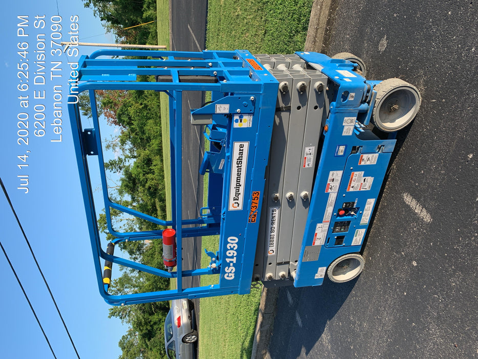 2020 Genie GS-1930 Fixed rails with chain entry gate - Pre A92.20