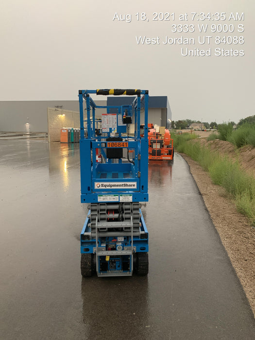 2020 Genie GS-1930 Solid Non Marking Tires, Beacon, Folding rails with half height swing gate, 800W Inverter