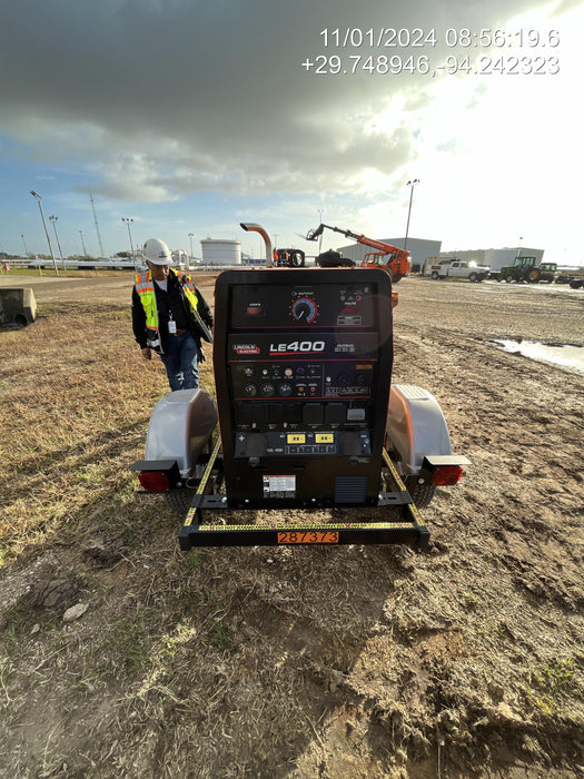 2022 Lincoln Electric LE400 Kubota V1505, Trlr, Cable Rack, Light Kit, ES Decals, T3