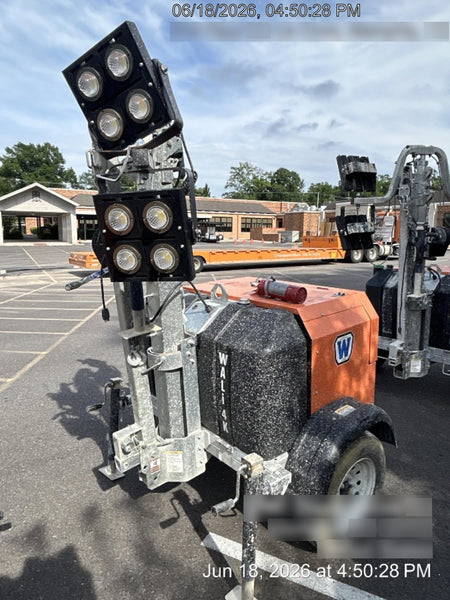 2025 Wanco WLTT-4MM4K Diesel, Mitsubishi L2E, 9.0HP @1800 rpm, Deep Sea Controller, Shore Power Plug, Auto Start, (4) 350W LED Floodlights, 4kW Generator, 60 Gal Fuel Tank, 2" Ball, T3