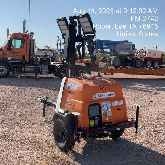 2023 Generac MLT2 Diesel, Flex Switch 120V Input, Powerzone Controller, (4) 320W LED Lights, 4kW Generator, 39.9 Gal Fuel Tank, 2" Ball, T3